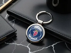 Saab Portachiavi Personalizzati Lucidi Metallo Elegante